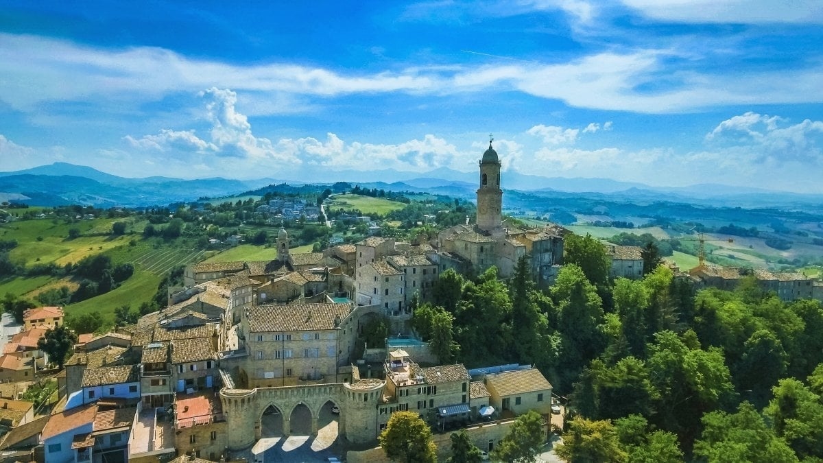 Italian Village Background